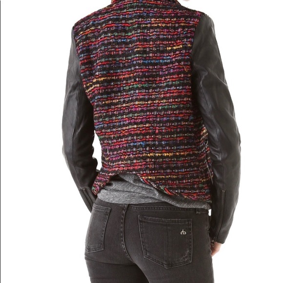 Torn by Rony Kobo leather and tweed jacket - Picture 2 of 4